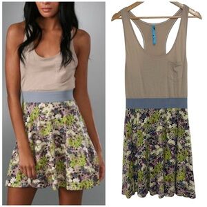 NWT Free People Easy Breezy Combo Pullover Tank Mini Dress Large Retail $88